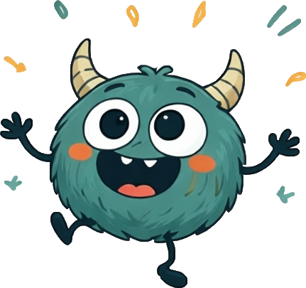 Scribble Horns, the Doodlebeast mascot